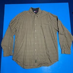 Tommy Hilfiger Men's Checkered Shirt - Olive